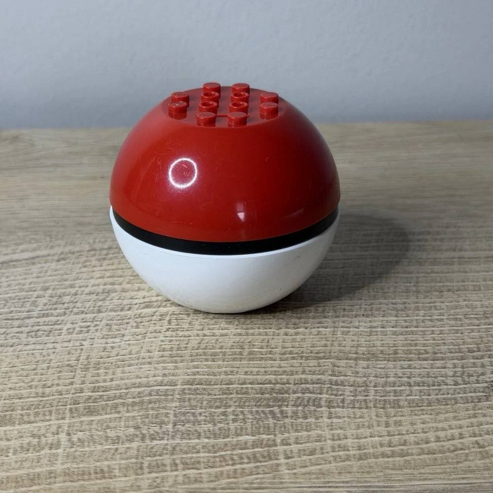 Mega Construx Pokemon‎ Poke Ball Building Replacement Piece Base Only Red White